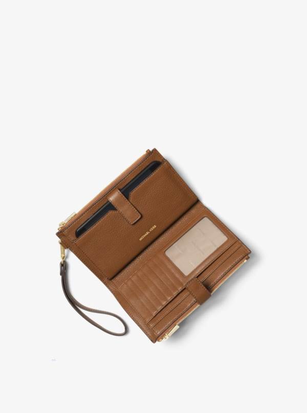 Damske Penazenky Michael Kors Adele Leather Smartphone Hnede - Doplnky Michael Kors Slevy | DNWHI-4205